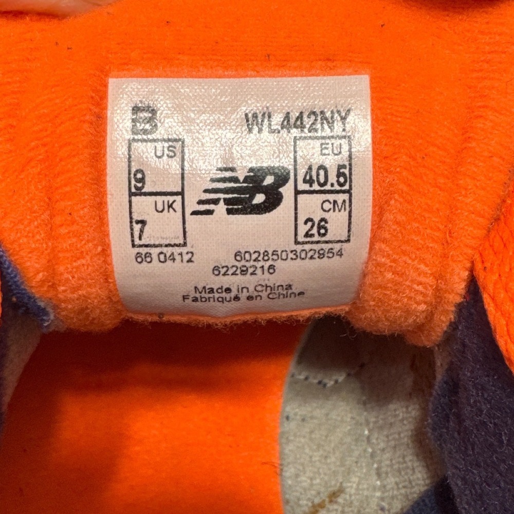 New Balance 442 Sneakers Womens 9 Blue Orange Low Profile - Picture 6 of 9